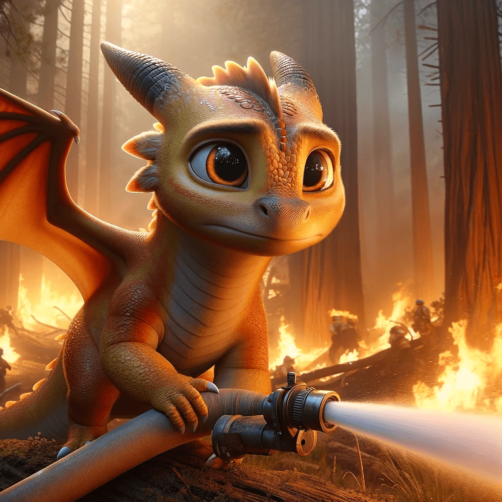 Ember: The Fire-Fearing Dragon’s Journey to Become a Firefighter