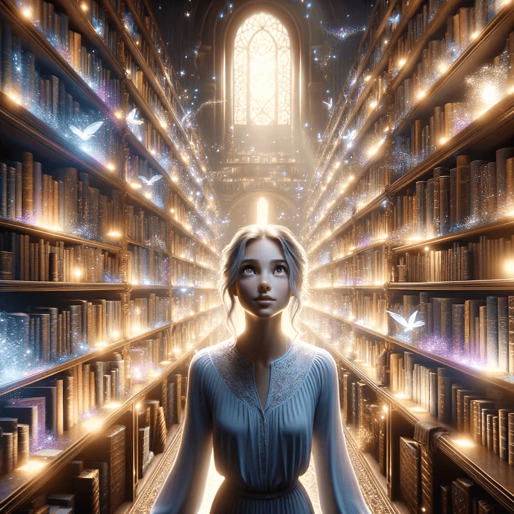 Journeying into the Infinite Library: Elara’s Quest for Knowledge and Destiny